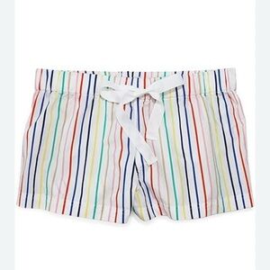 J Crew striped rainbow p.j shorts sz XS